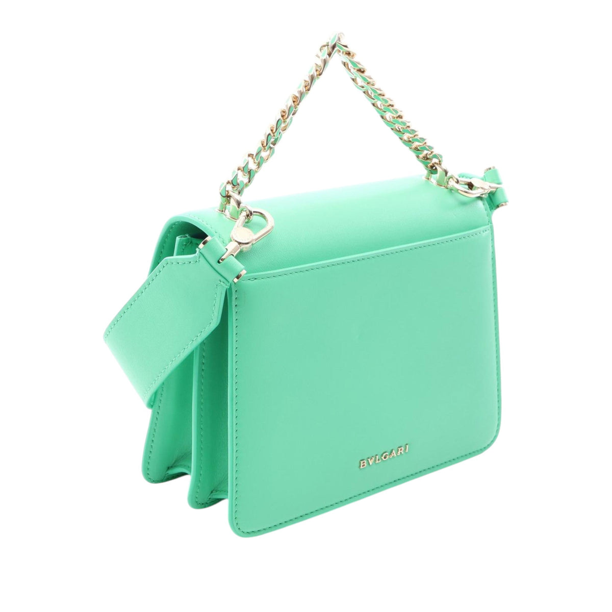 Bvlgari Leather Serpenti Forever Maxi Chain Top Handle Bag