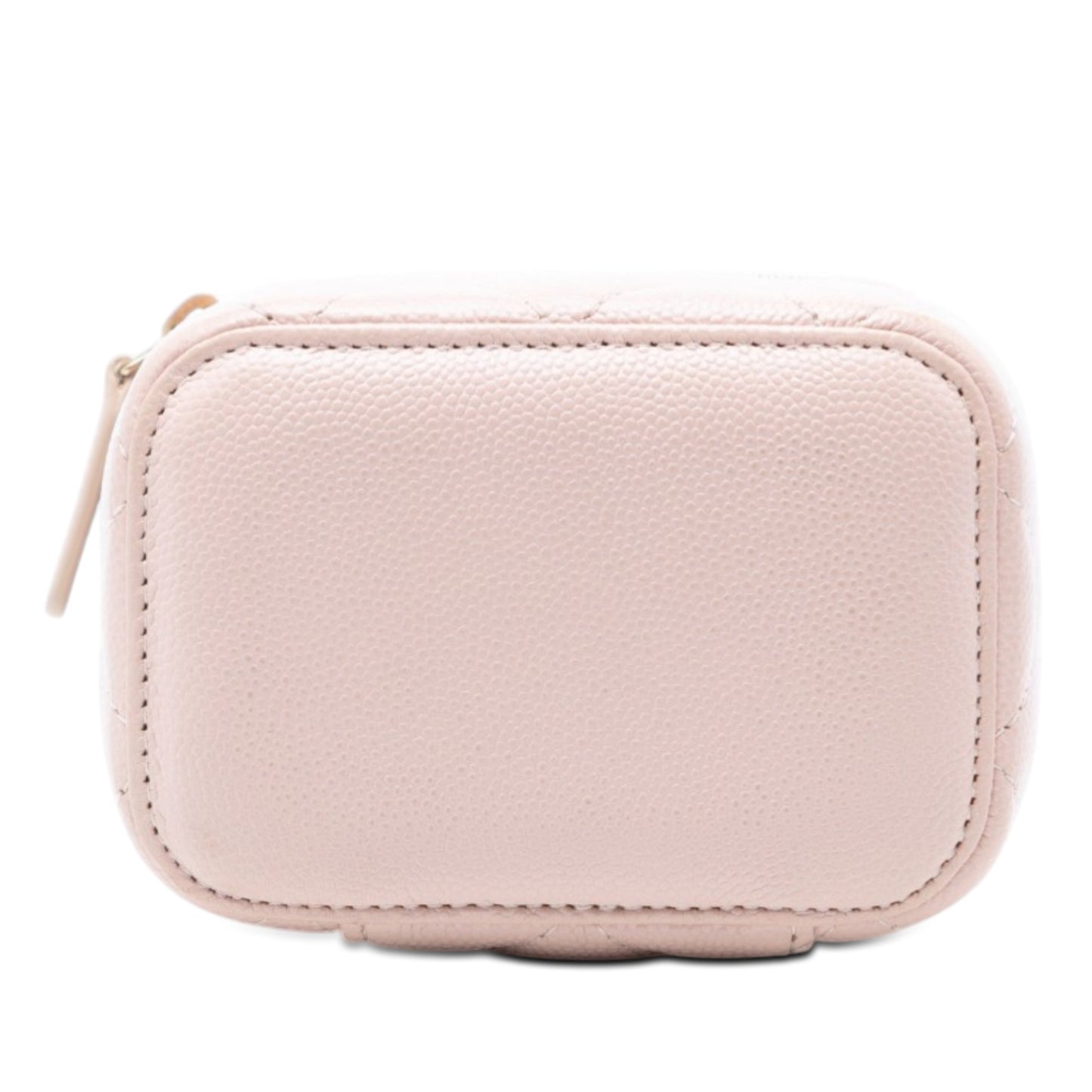 Mini CC Quilted Caviar Vanity Case with Chain