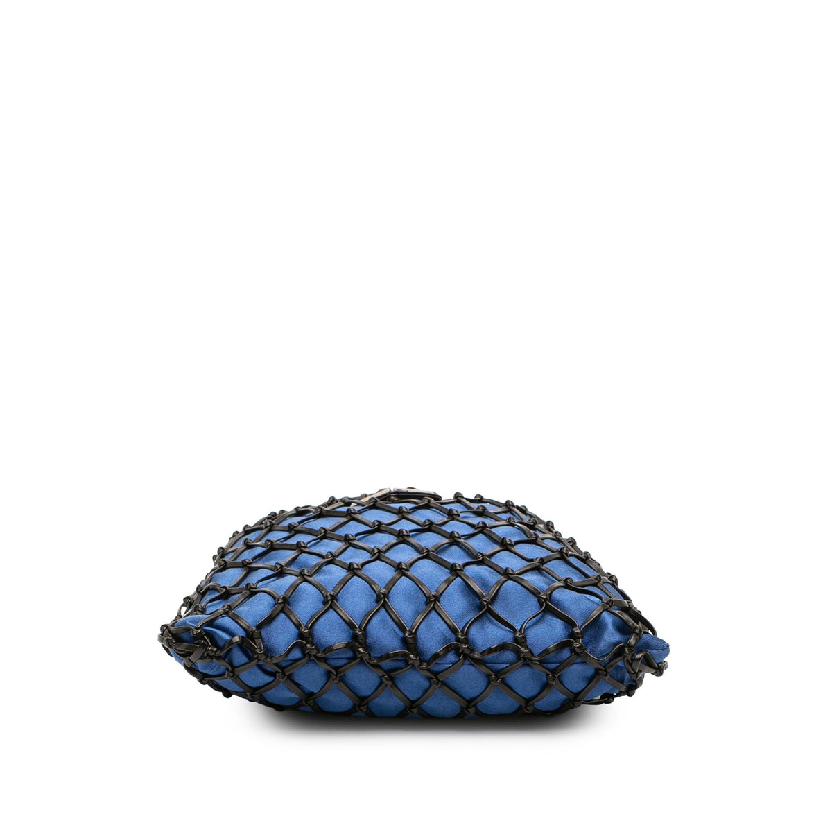 Prada Satin and Leather Net Chain Crossbody
