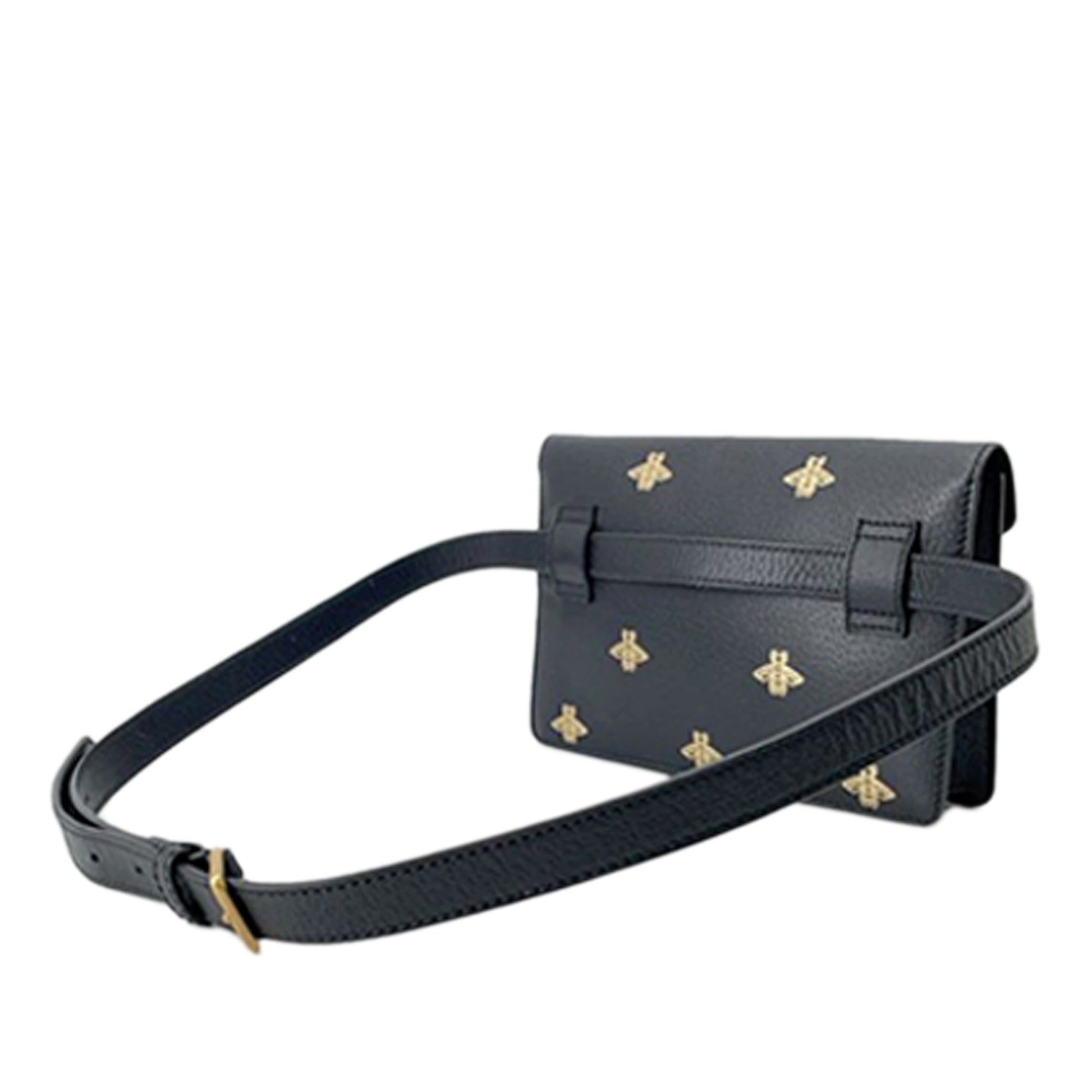 Gucci Leather Bee Star Belt Bag