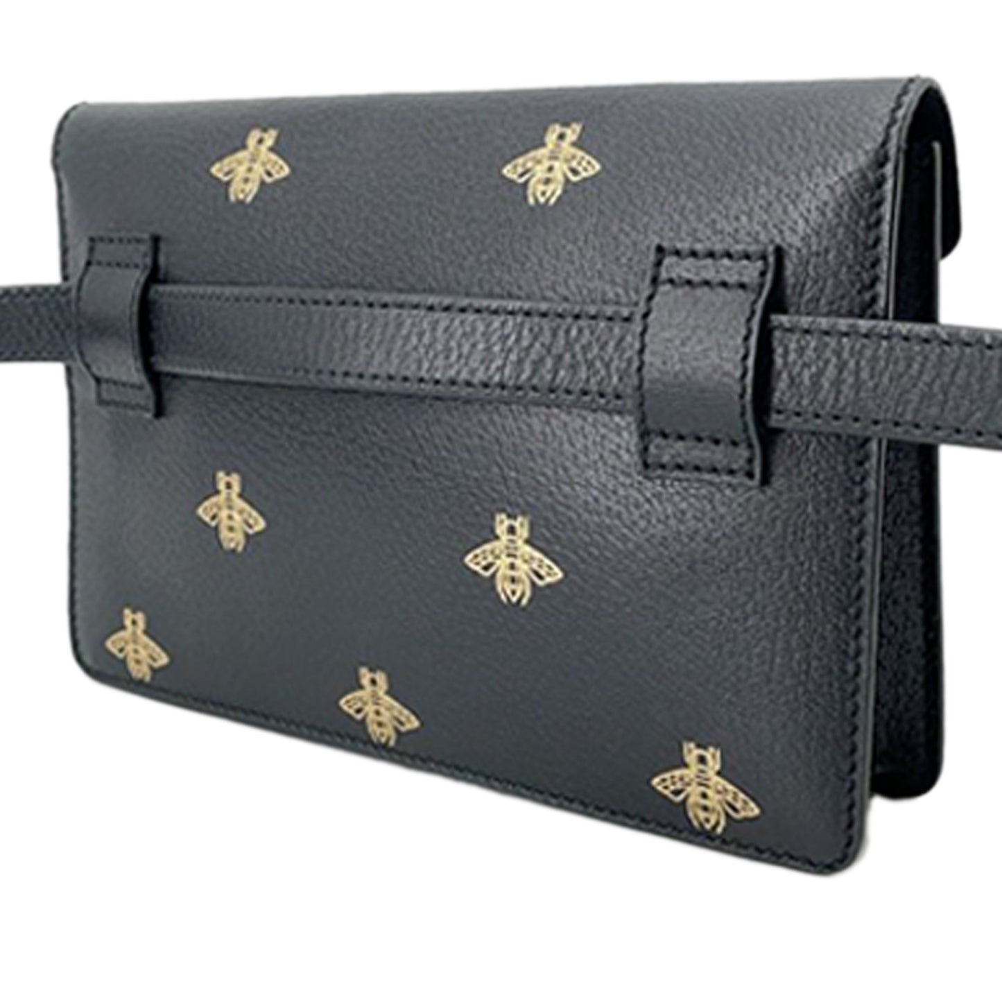 Gucci Leather Bee Star Belt Bag