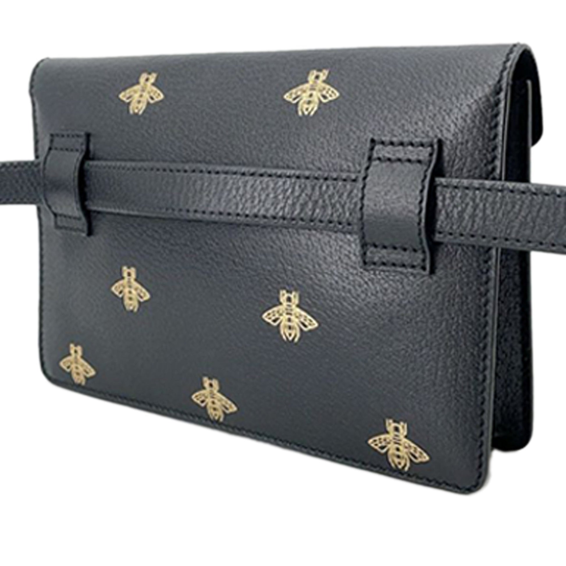 Gucci Leather Bee Star Belt Bag