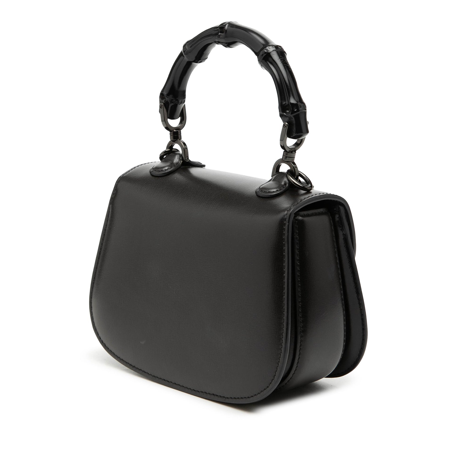 Gucci Mini Calfskin 1947 Bamboo Top Handle Bag