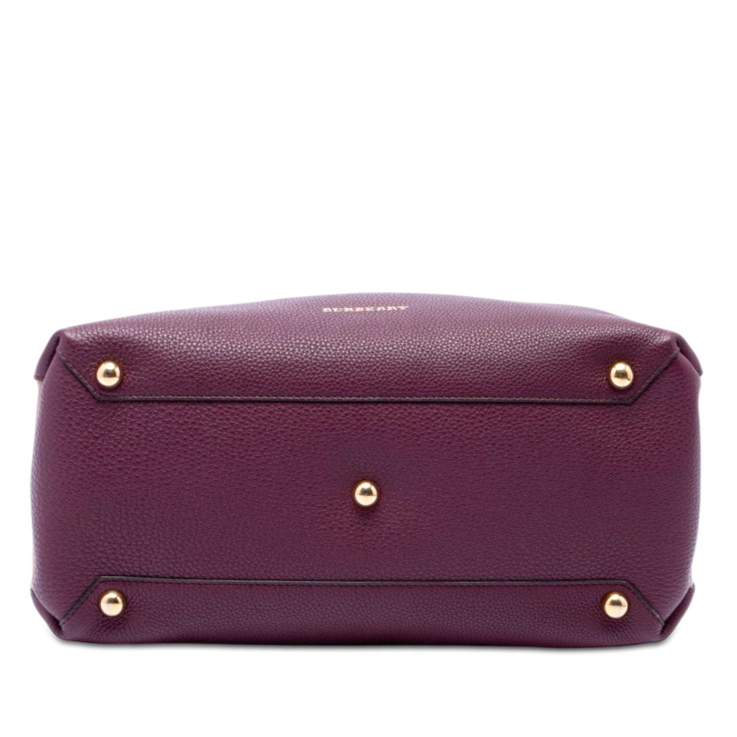 Burberry Medium Leather and House Check Banner Satchel