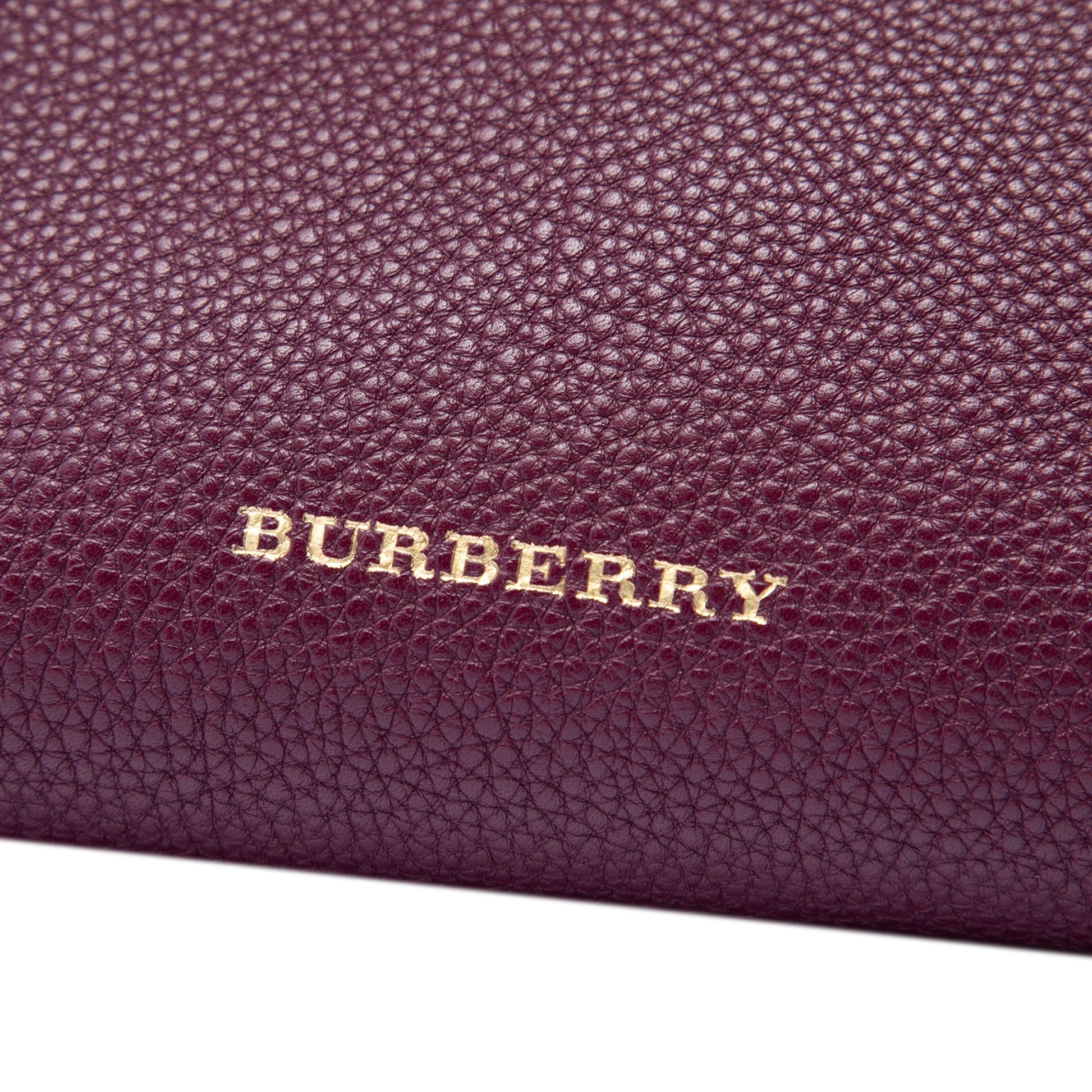 Burberry Medium Leather and House Check Banner Satchel