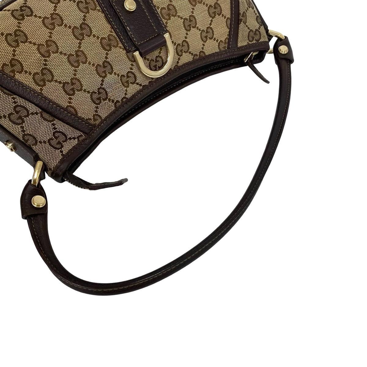 Gucci GG Canvas Abbey D Ring Pochette