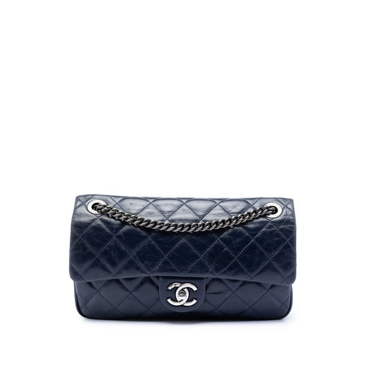 Chanel Medium Aged Calfskin Duo Color Flap