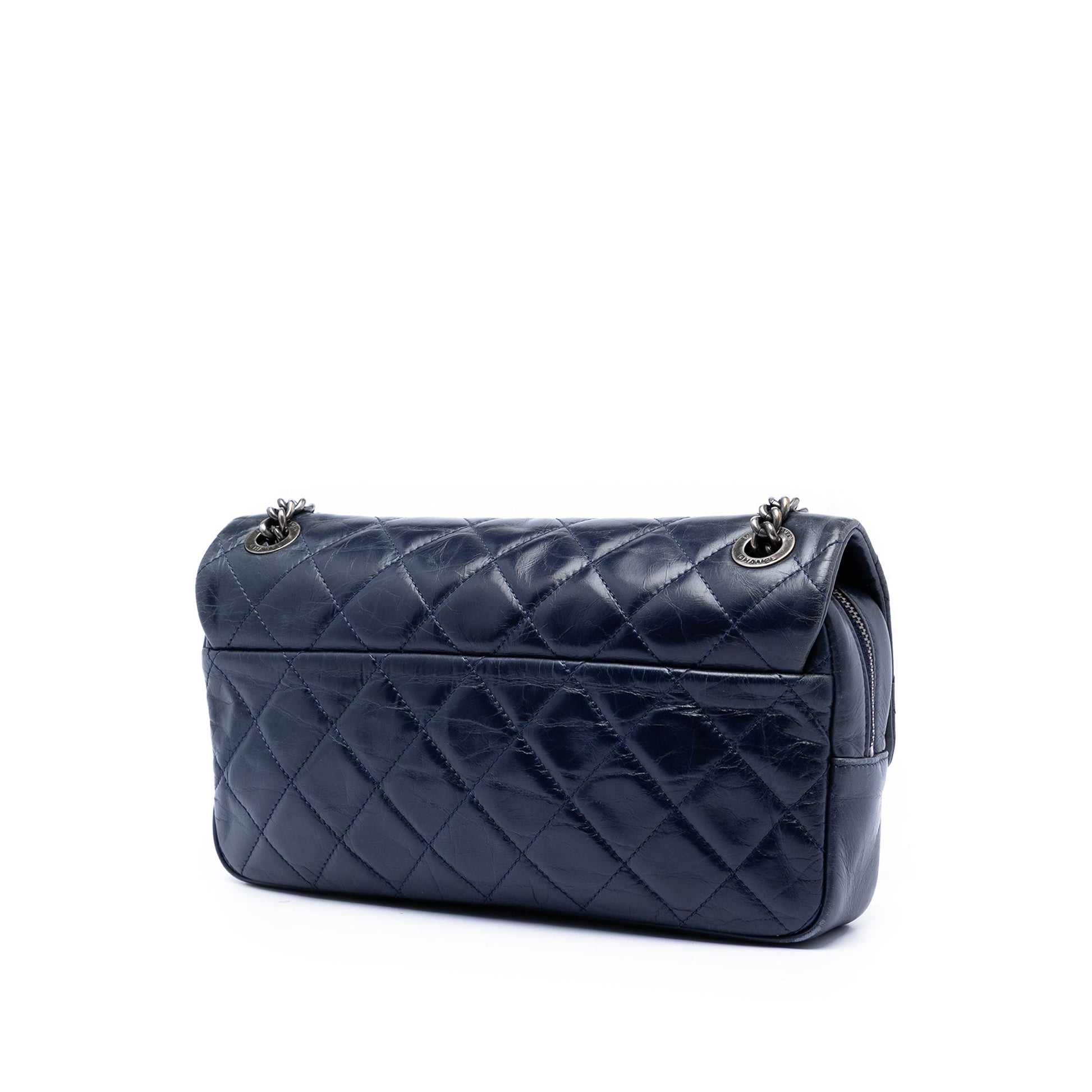 Chanel Medium Aged Calfskin Duo Color Flap
