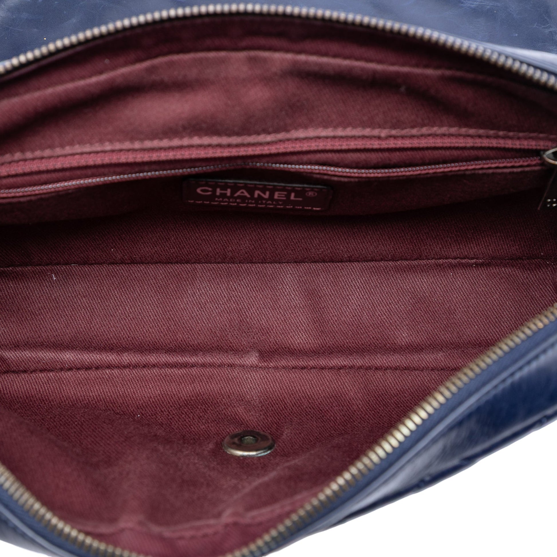 Chanel Medium Aged Calfskin Duo Color Flap