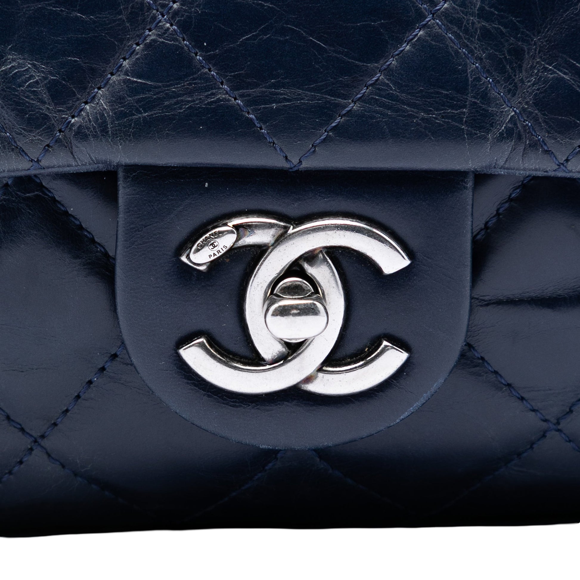 Chanel Medium Aged Calfskin Duo Color Flap