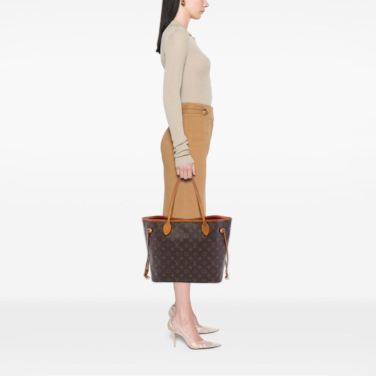 Louis Vuitton Monogram Neverfull Inside Out MM — Brown