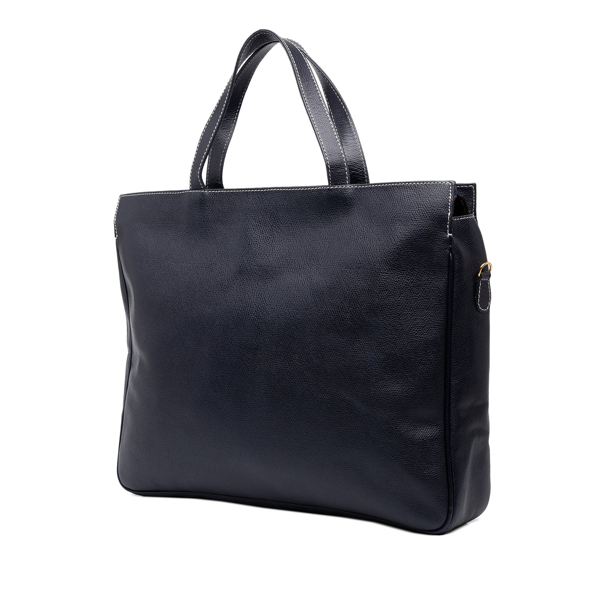 LOEWE Leather Anagram Satchel — Black