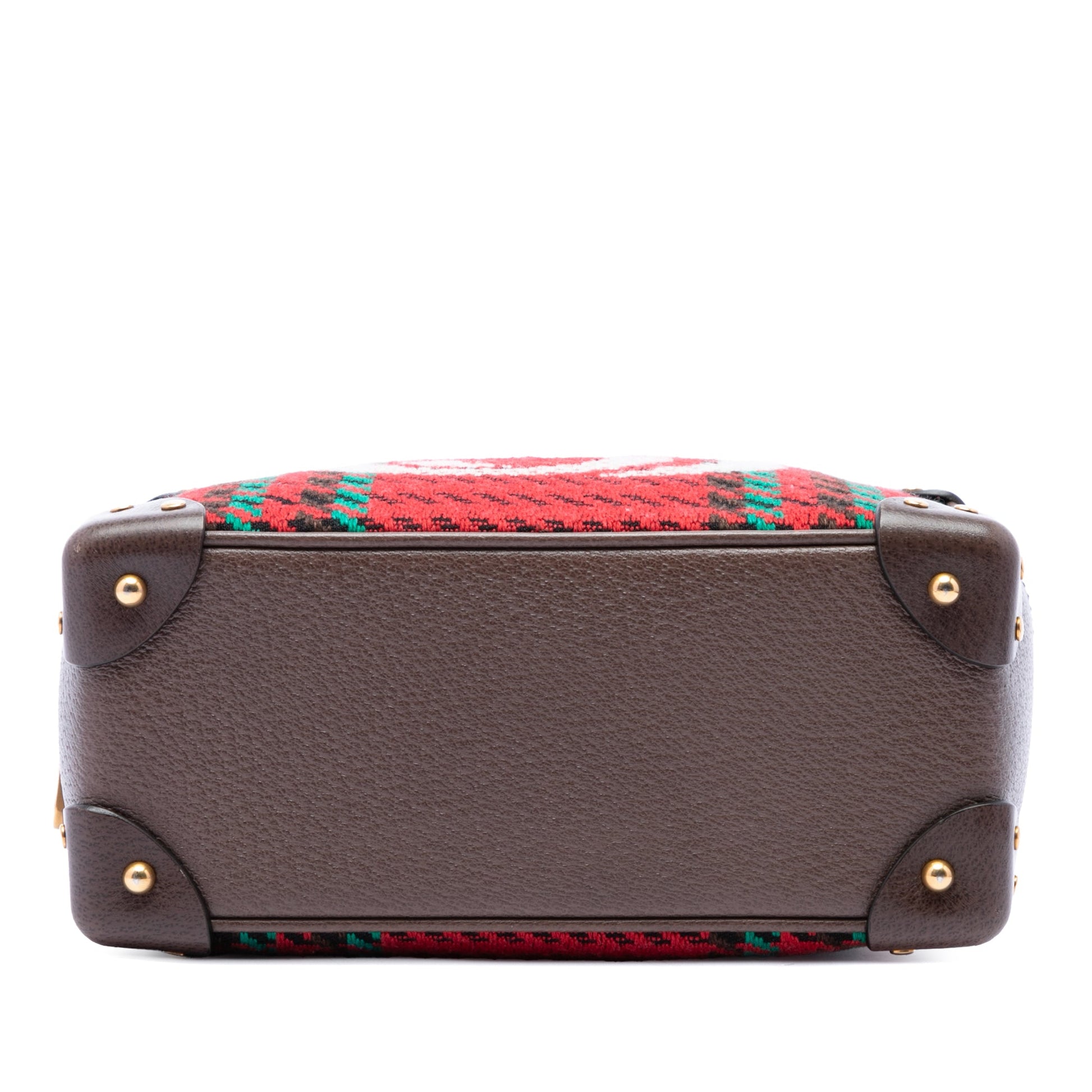 Gucci Houndstooth Canvas Soft Trunk Crossbody