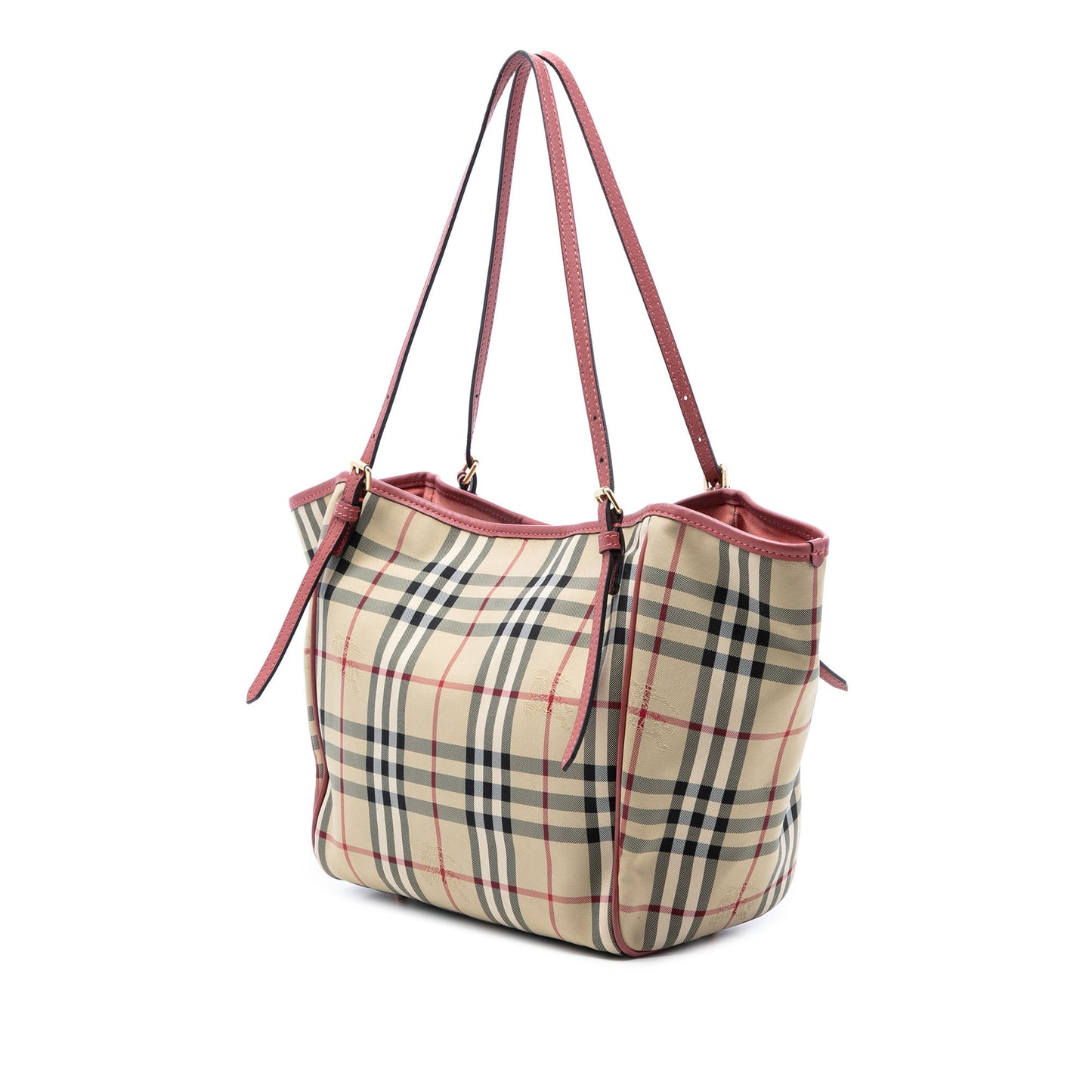 Burberry Small Haymarket Check Coated Canvas Canterbury Tote