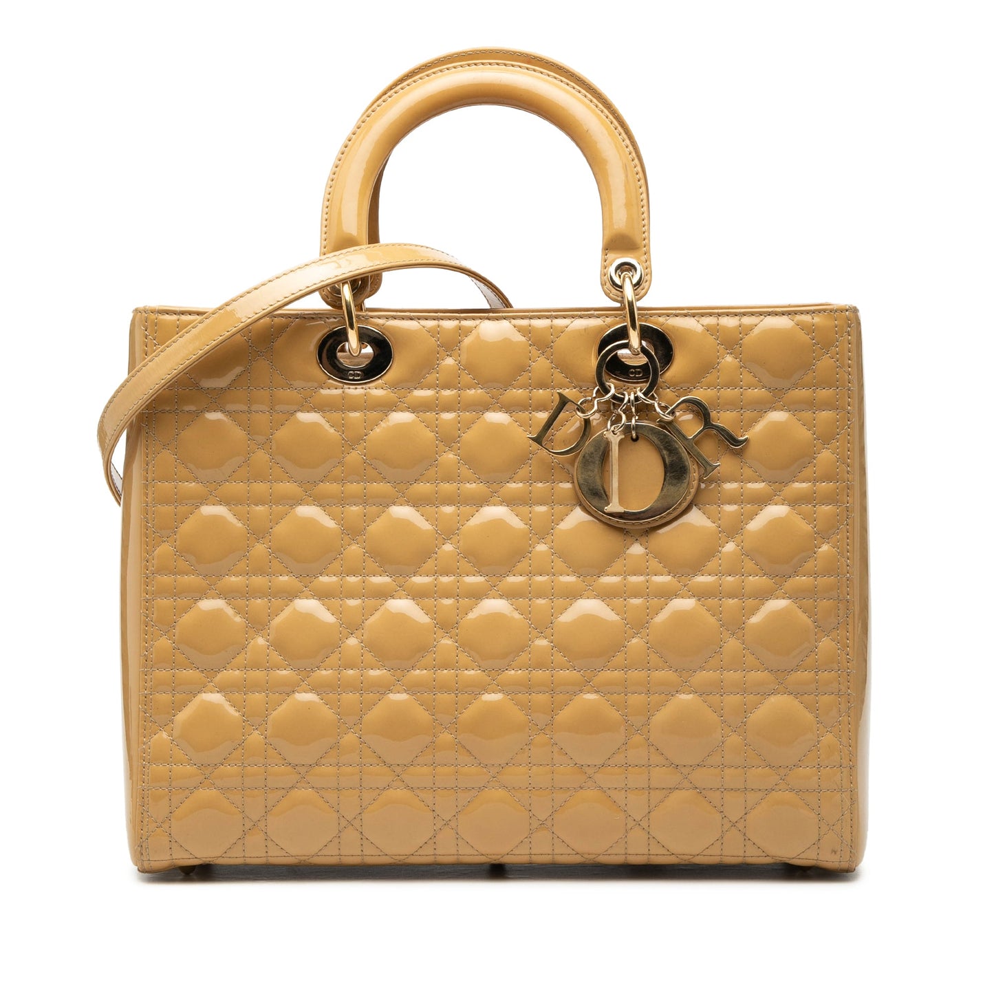 Dior Large Patent Cannage Lady Dior