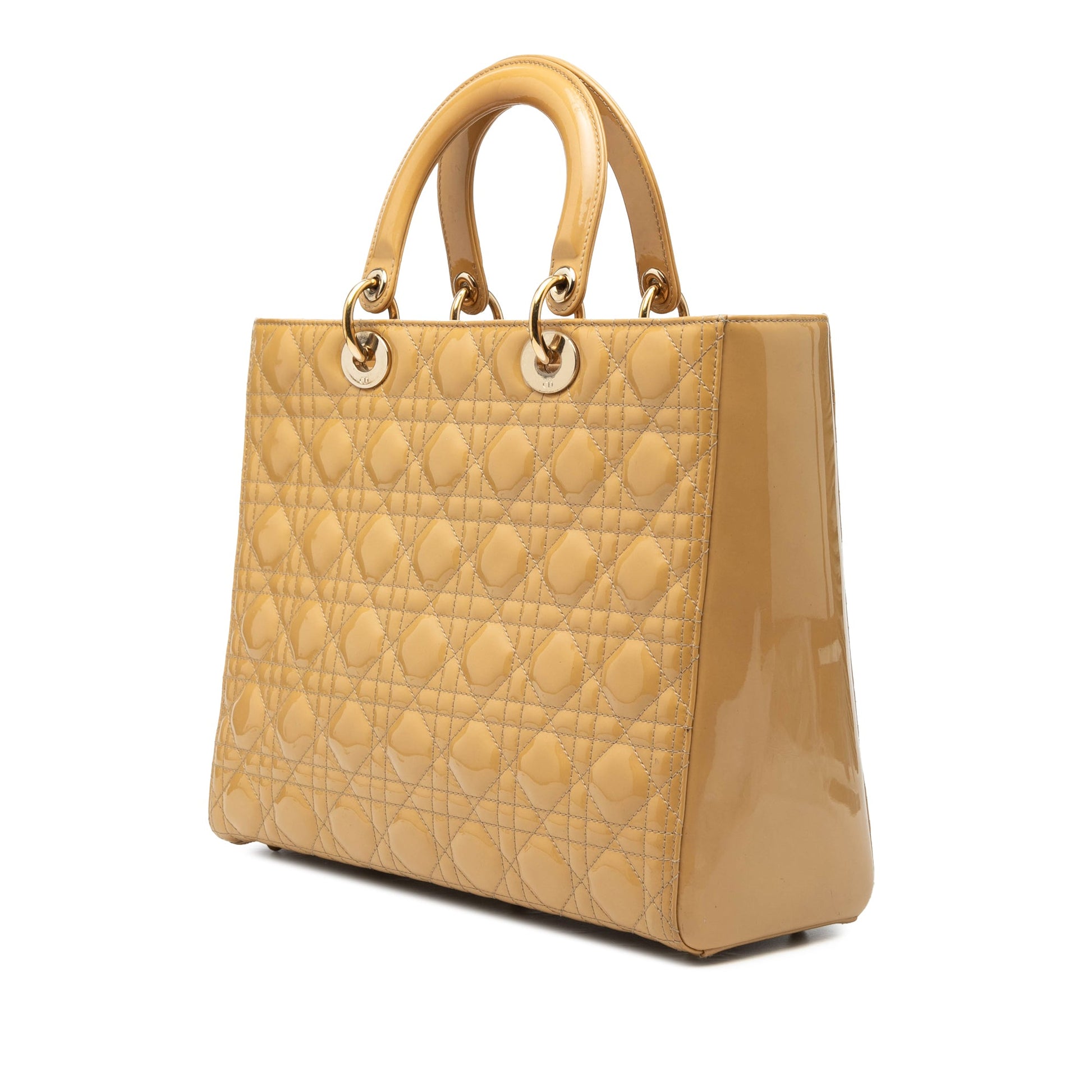Dior Large Patent Cannage Lady Dior