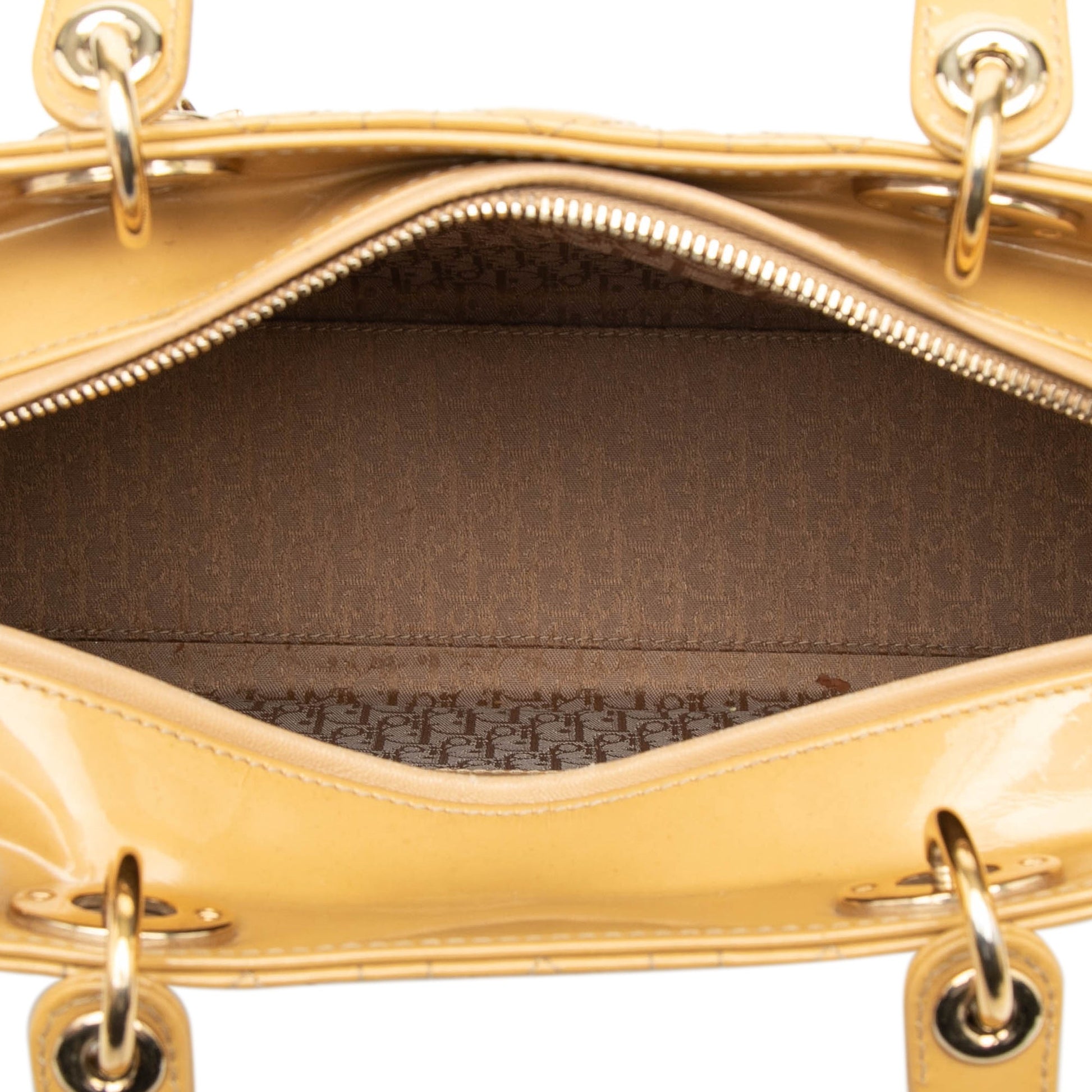 Dior Large Patent Cannage Lady Dior