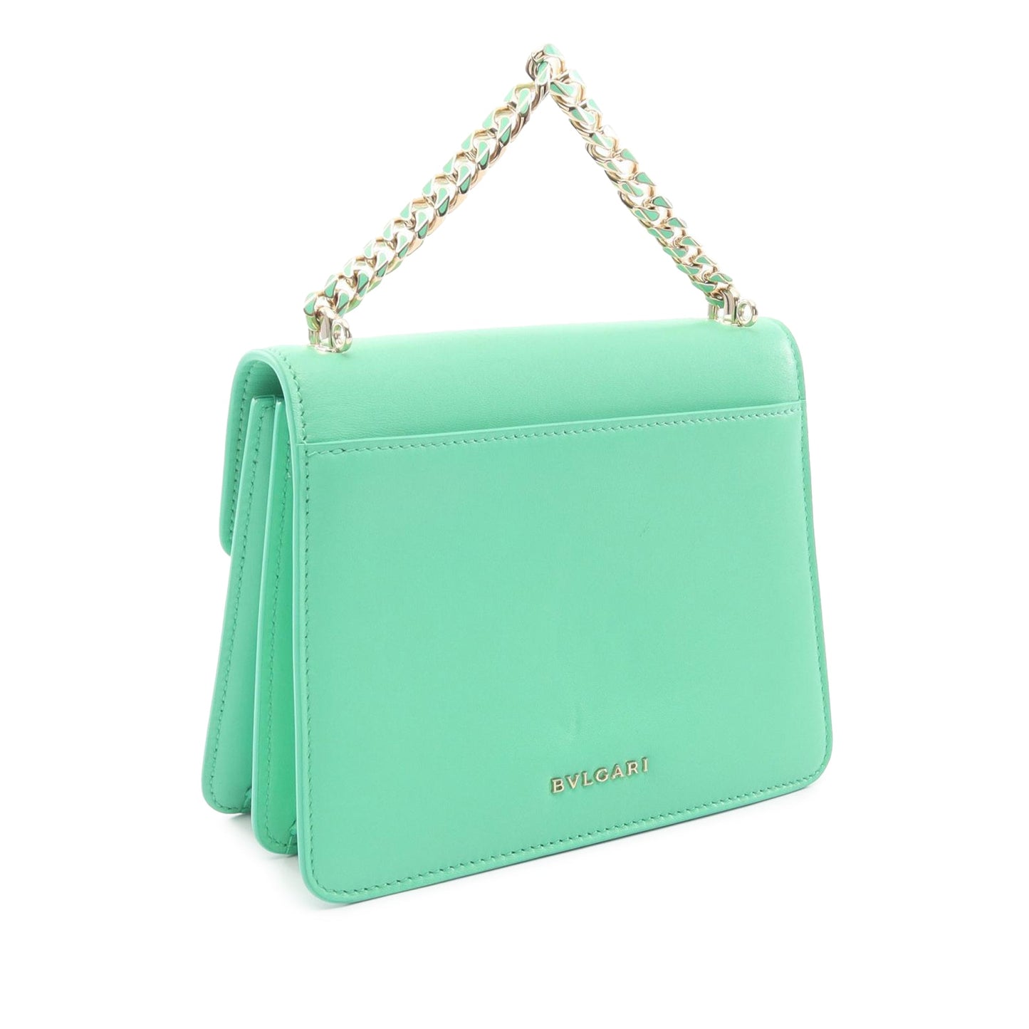 Bvlgari Leather Serpenti Forever Maxi Chain Top Handle Bag