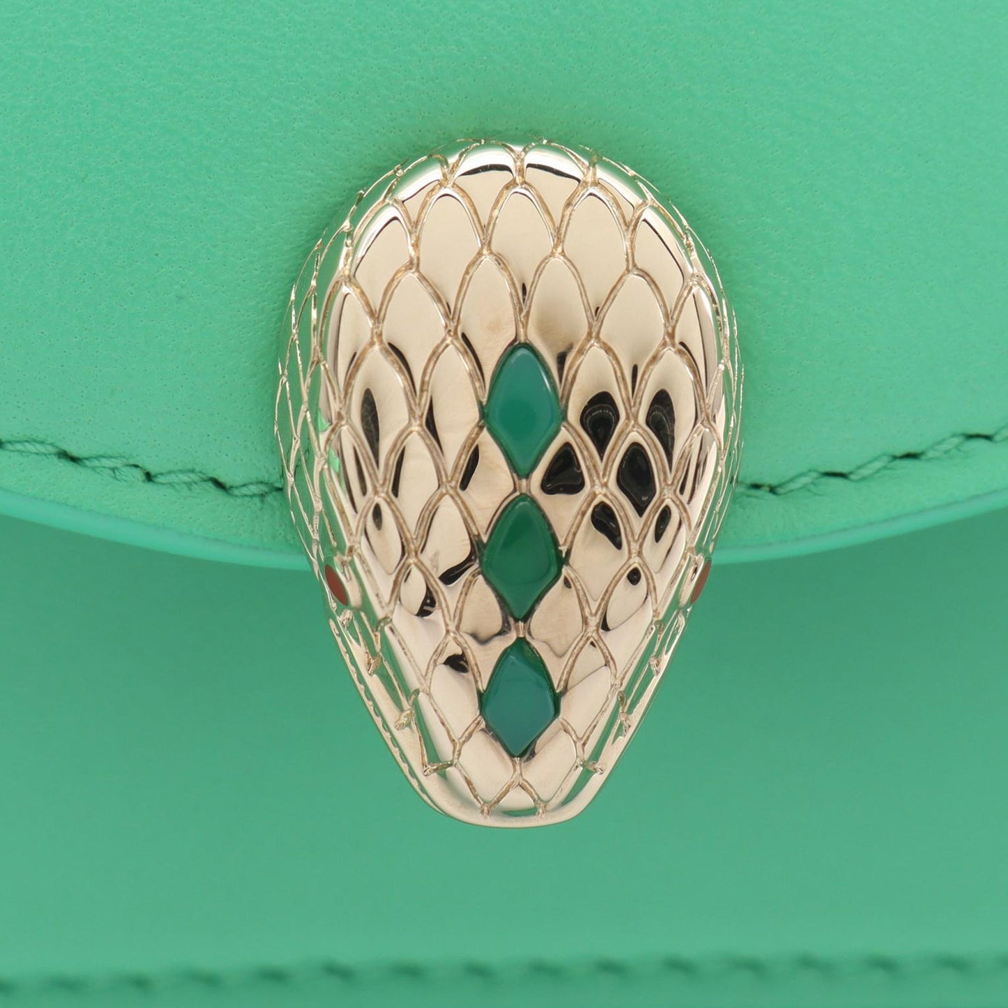 Bvlgari Leather Serpenti Forever Maxi Chain Top Handle Bag