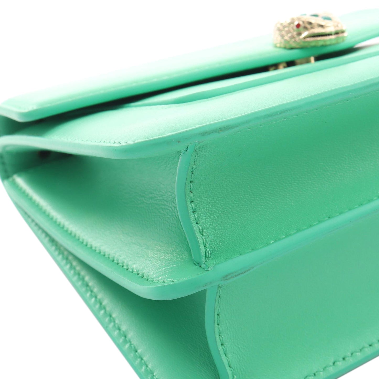 Bvlgari Leather Serpenti Forever Maxi Chain Top Handle Bag