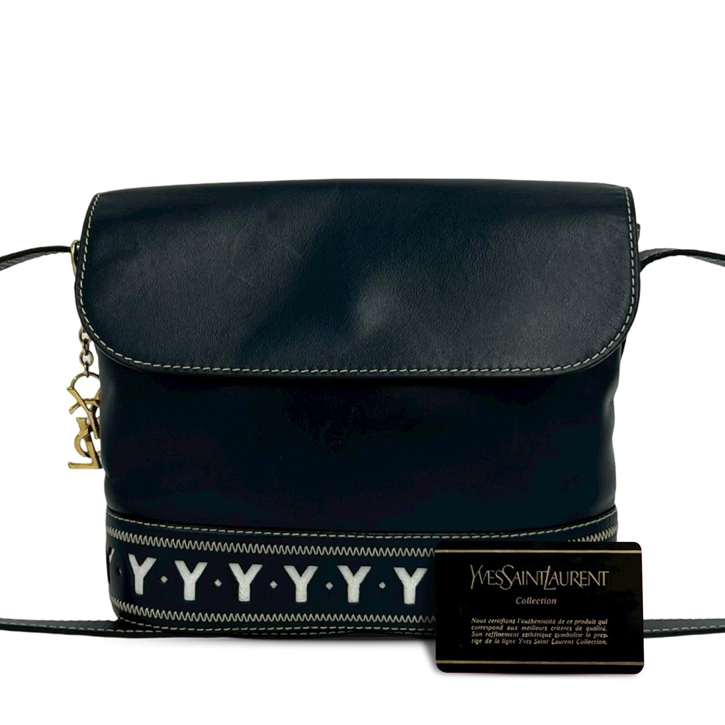 Saint Laurent Leather Cutout Crossbody