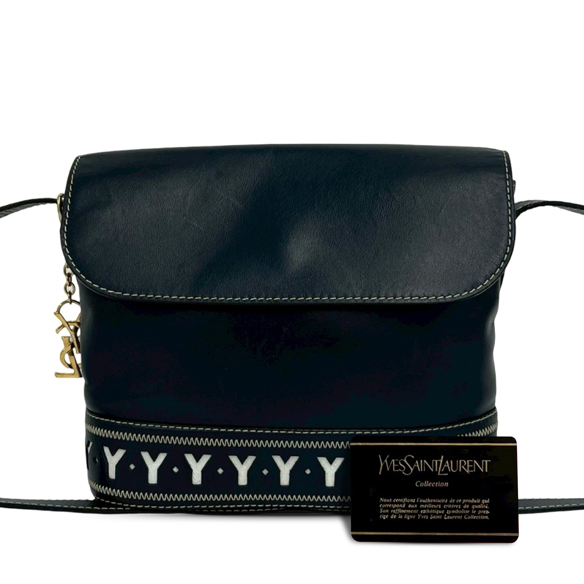 Saint Laurent Leather Cutout Crossbody