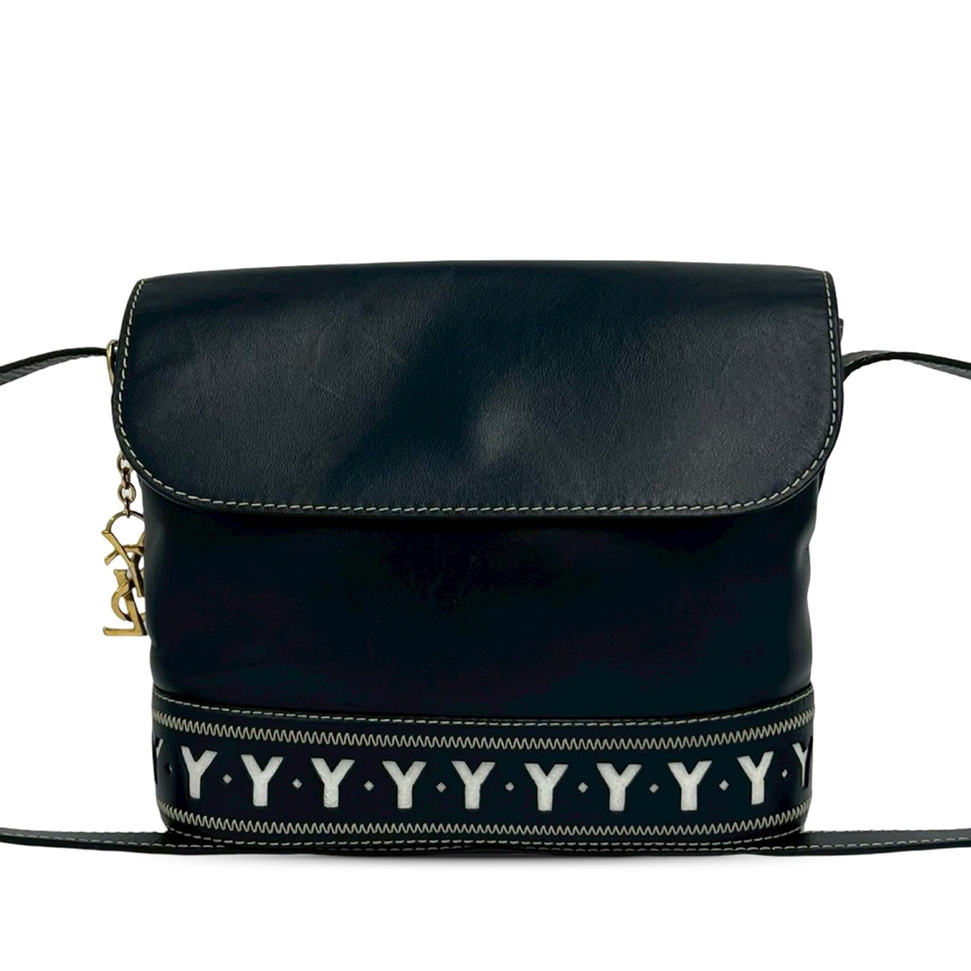 Saint Laurent Leather Cutout Crossbody