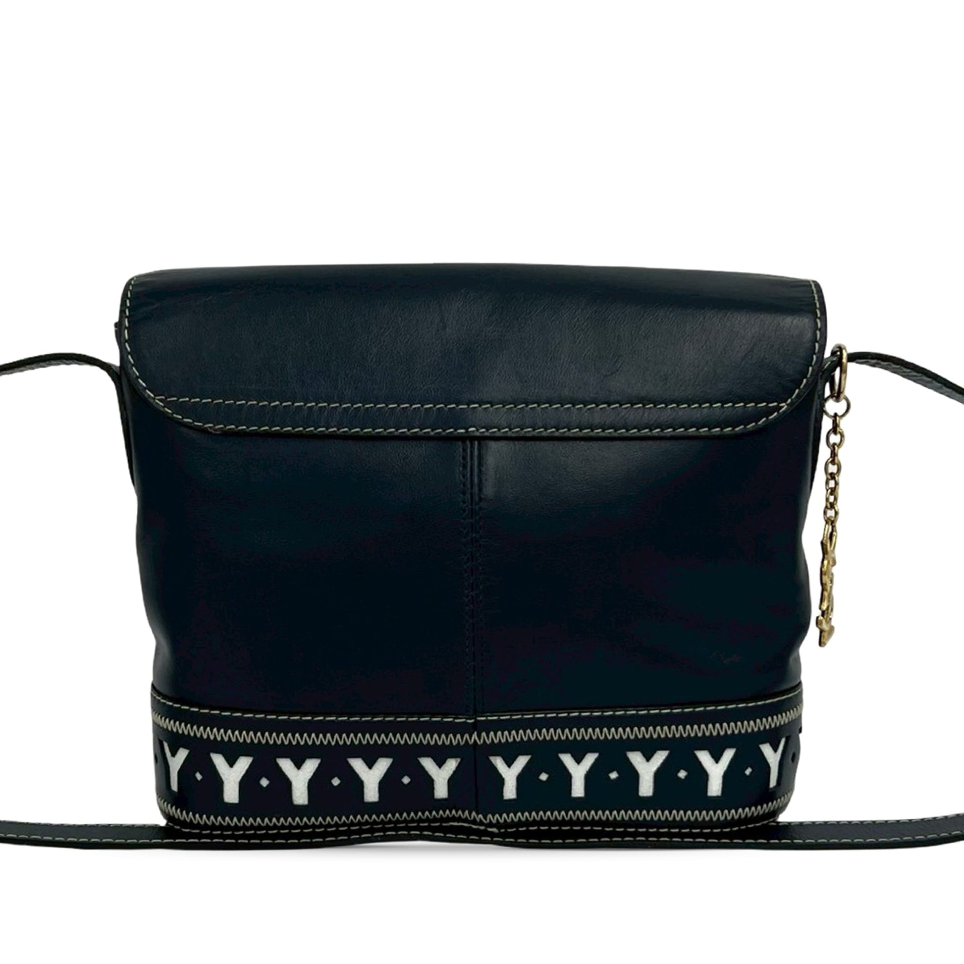 Saint Laurent Leather Cutout Crossbody