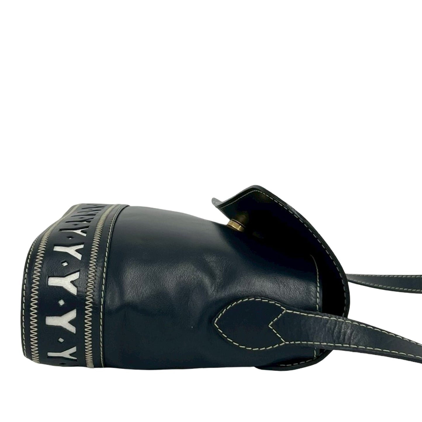 Saint Laurent Leather Cutout Crossbody