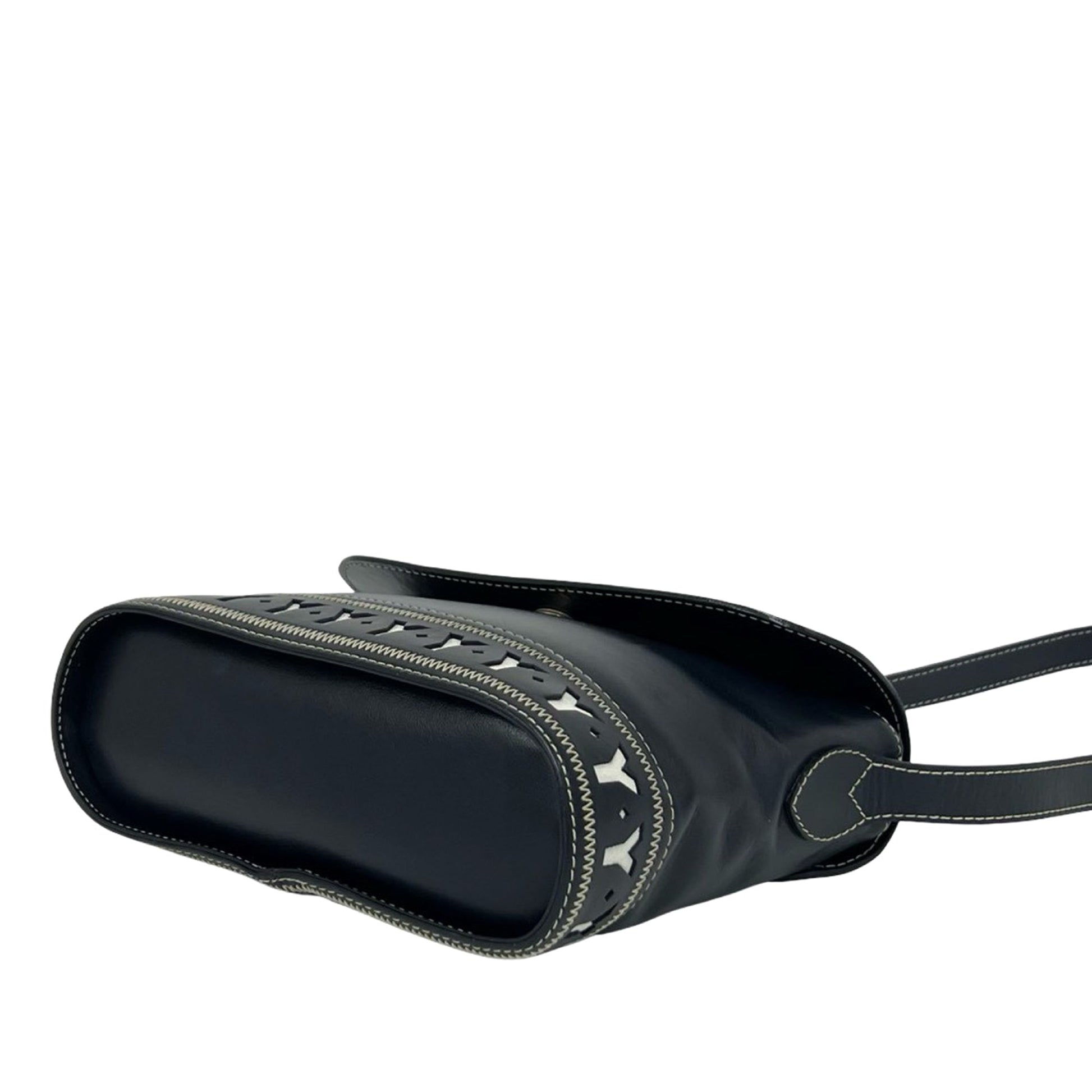 Saint Laurent Leather Cutout Crossbody