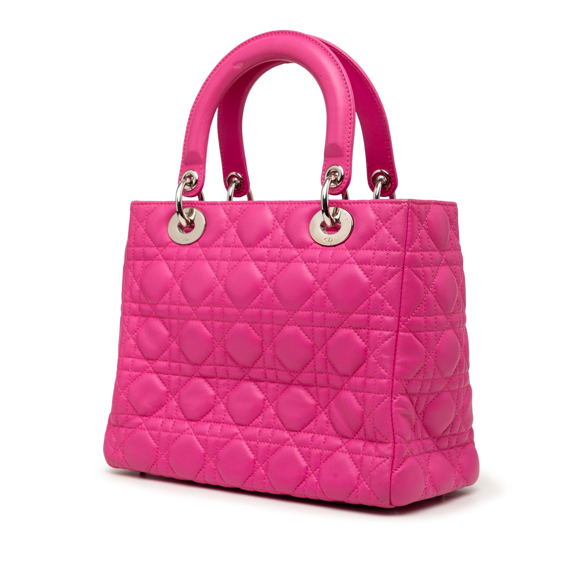 Dior Medium Lambskin Cannage Lady Dior