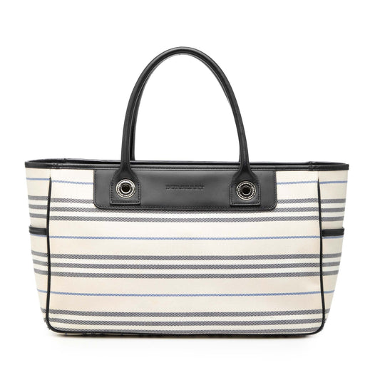 Striped Canvas Handbag