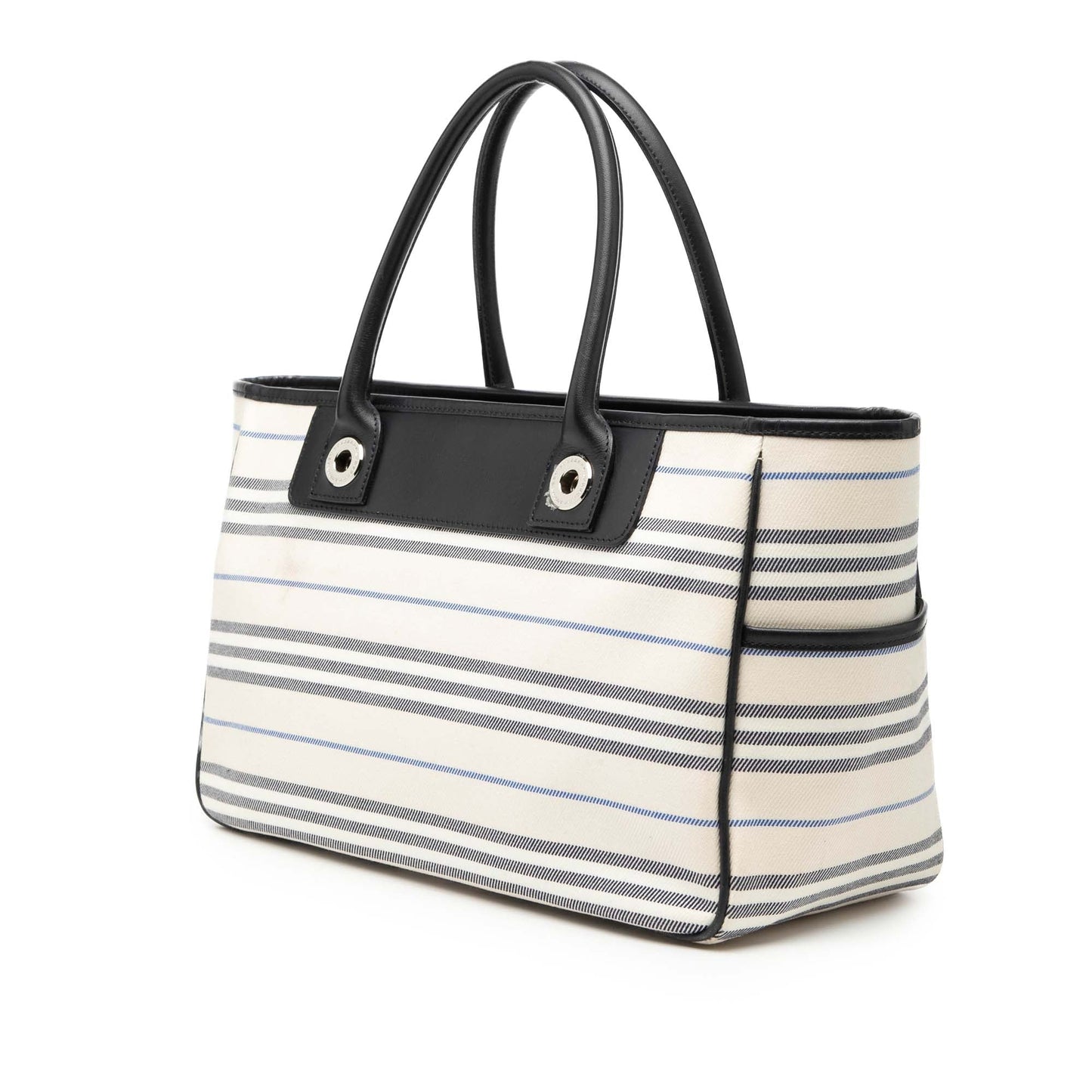 Striped Canvas Handbag