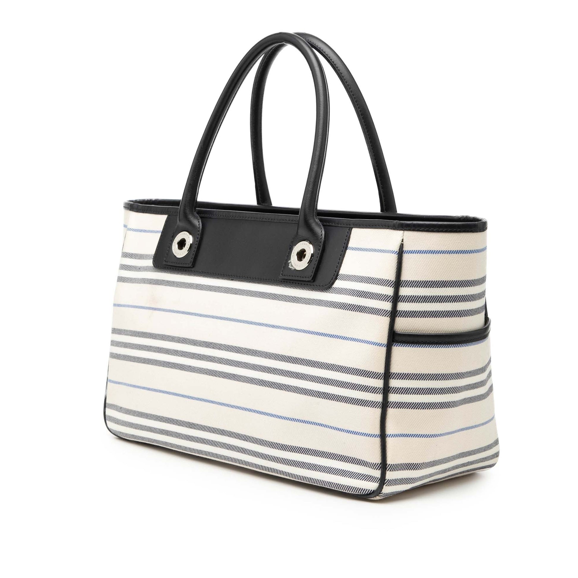 Striped Canvas Handbag
