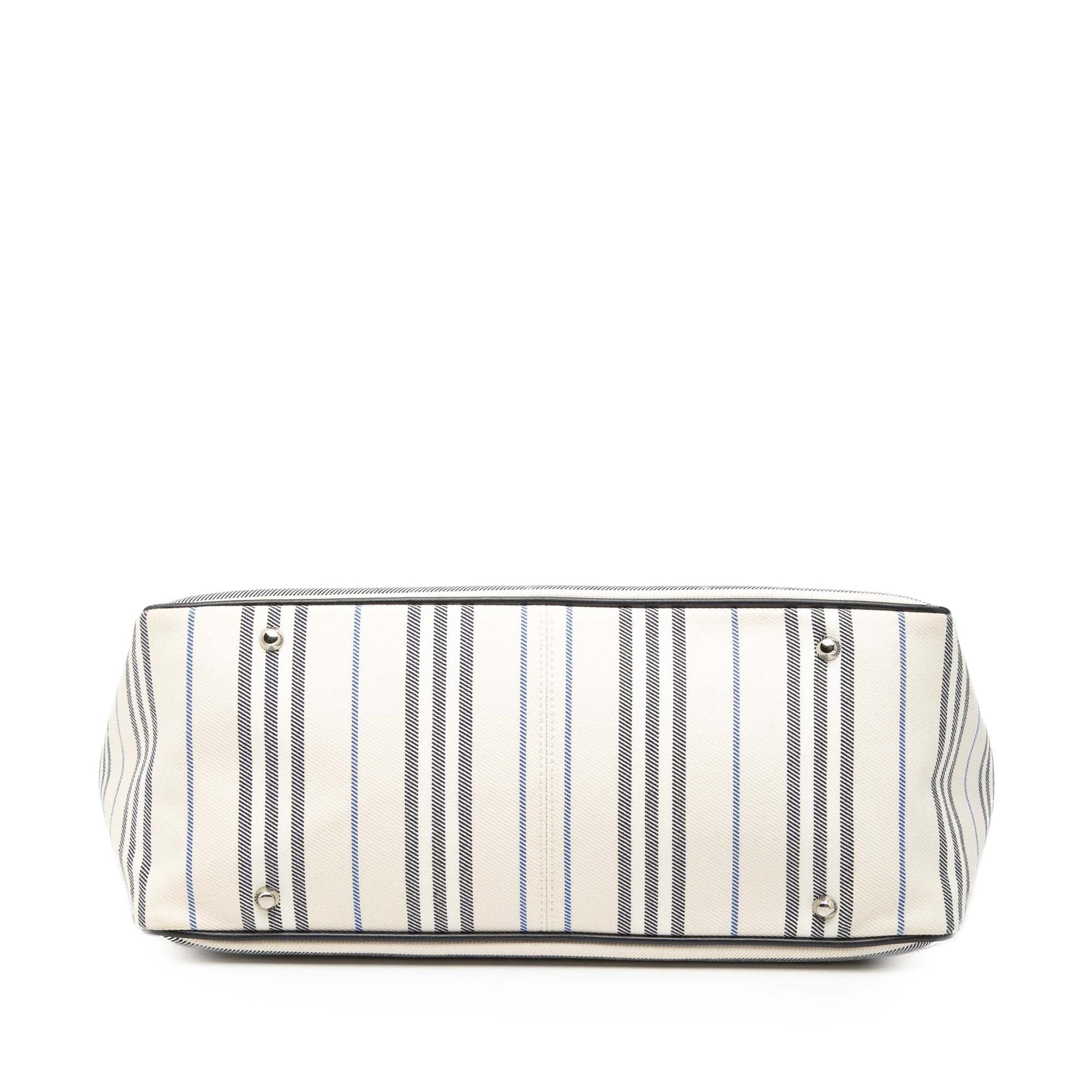 Striped Canvas Handbag