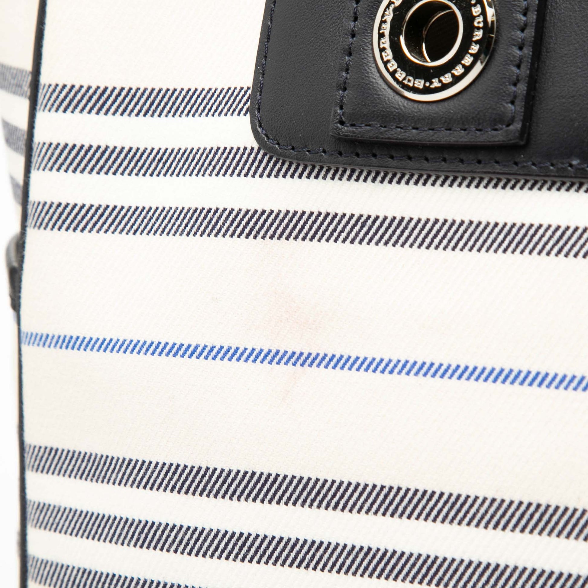 Striped Canvas Handbag