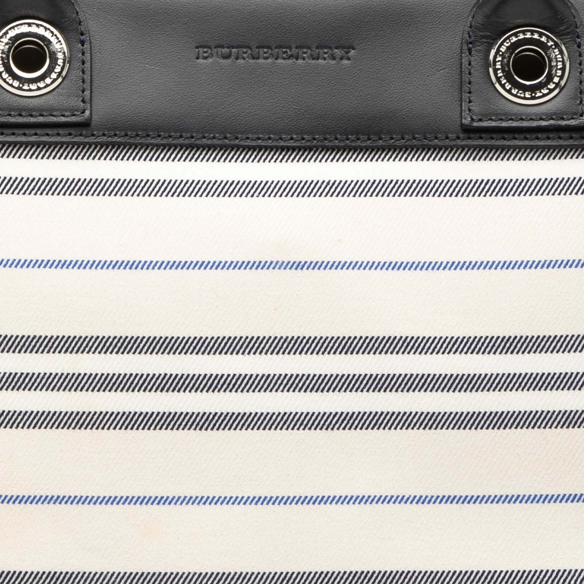 Striped Canvas Handbag