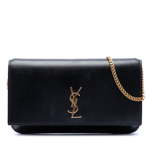 Saint Laurent Smooth Calfskin Monogram Cassandre Phone Holder