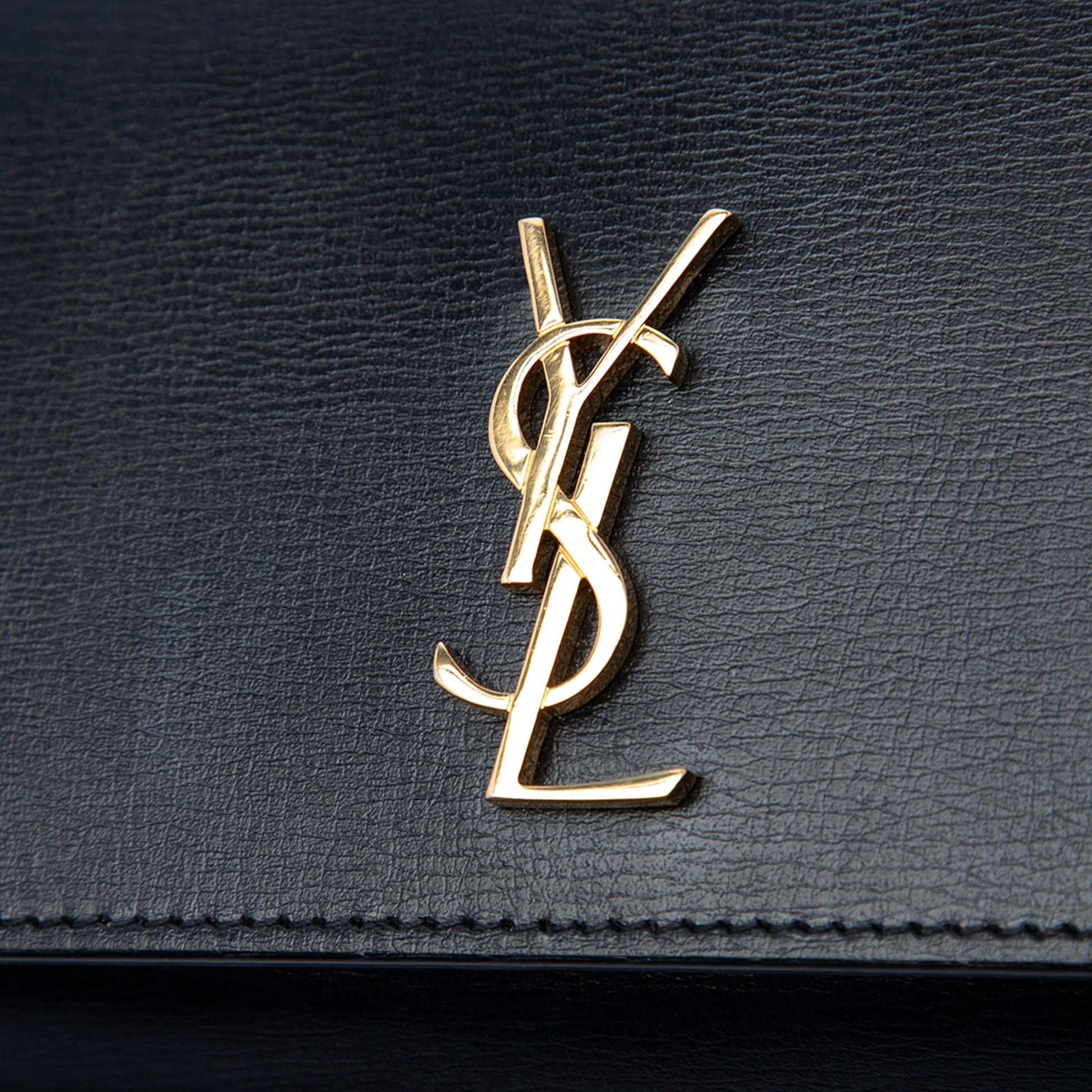 Saint Laurent Smooth Calfskin Monogram Cassandre Phone Holder