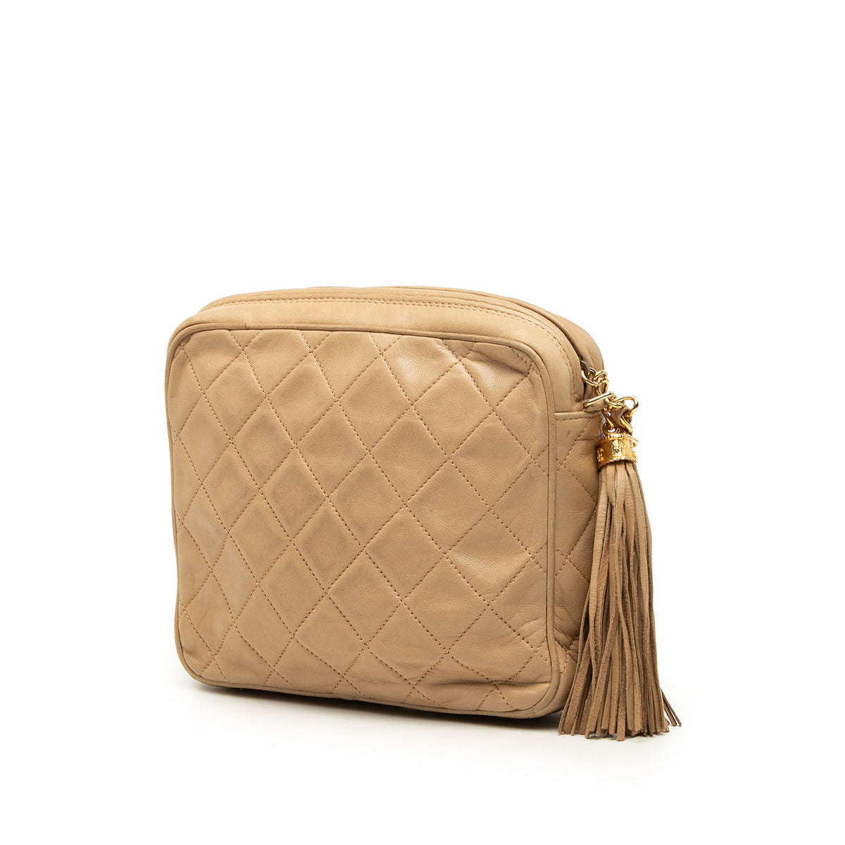 Chanel Mini CC Quilted Lambskin Tassel Camera Bag