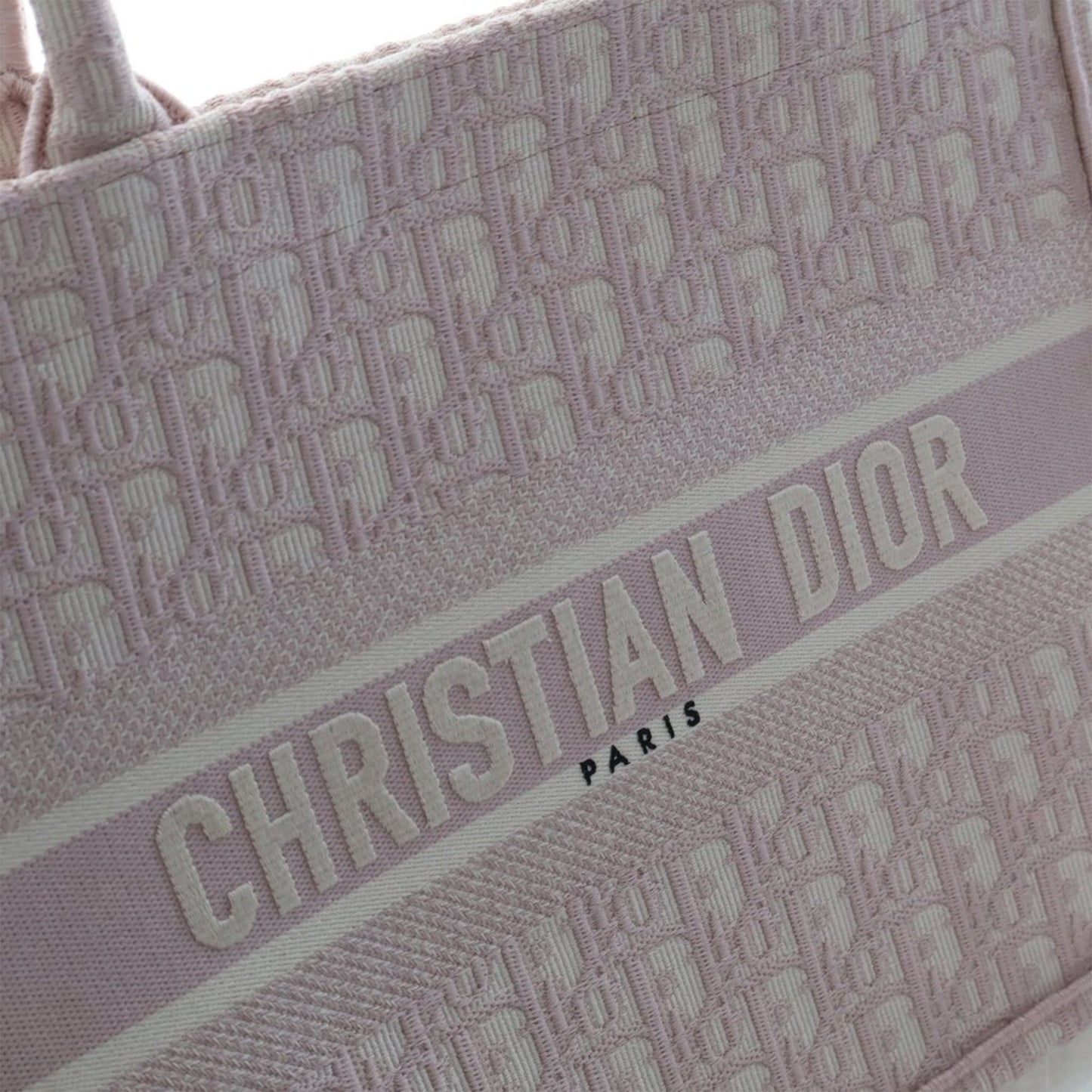 Dior Medium Oblique Embroidered Canvas Book Tote