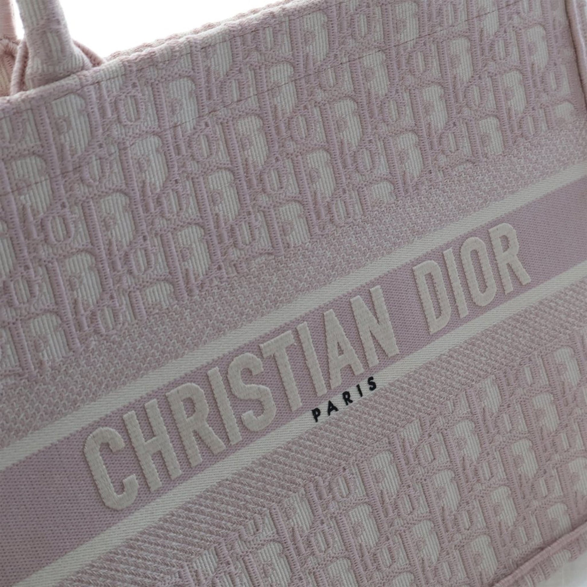 Dior Medium Oblique Embroidered Canvas Book Tote