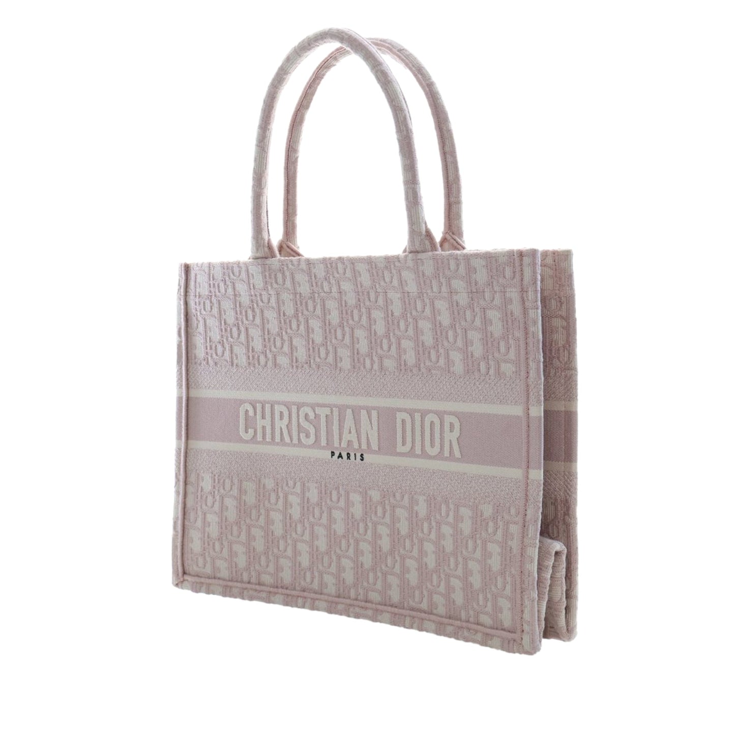 Dior Medium Oblique Embroidered Canvas Book Tote