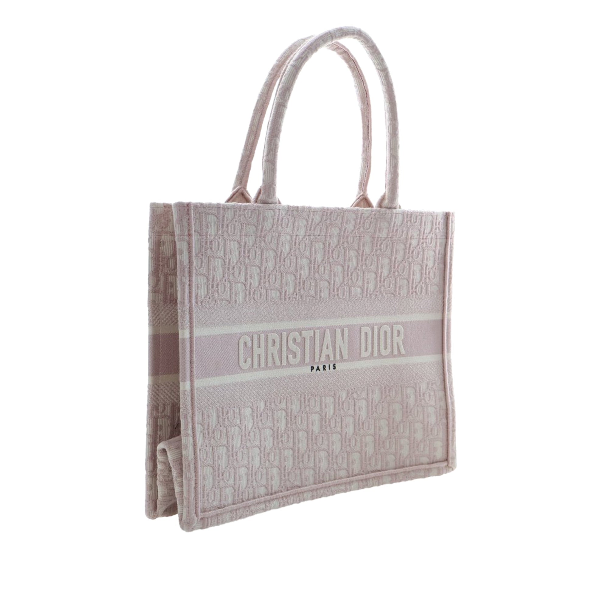 Dior Medium Oblique Embroidered Canvas Book Tote
