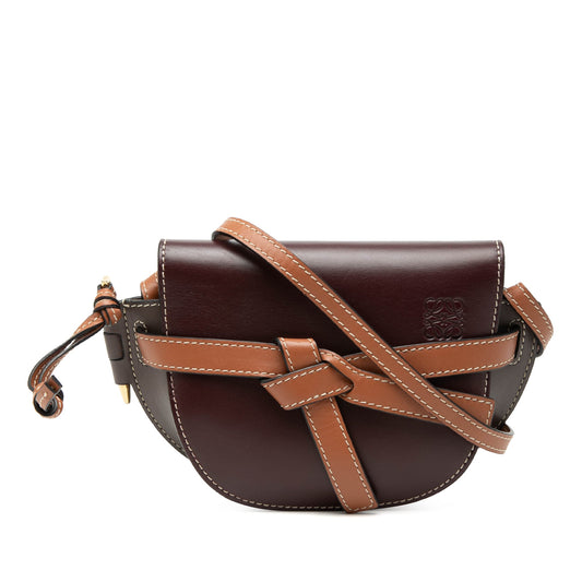 Mini Tricolor Leather Gate Crossbody