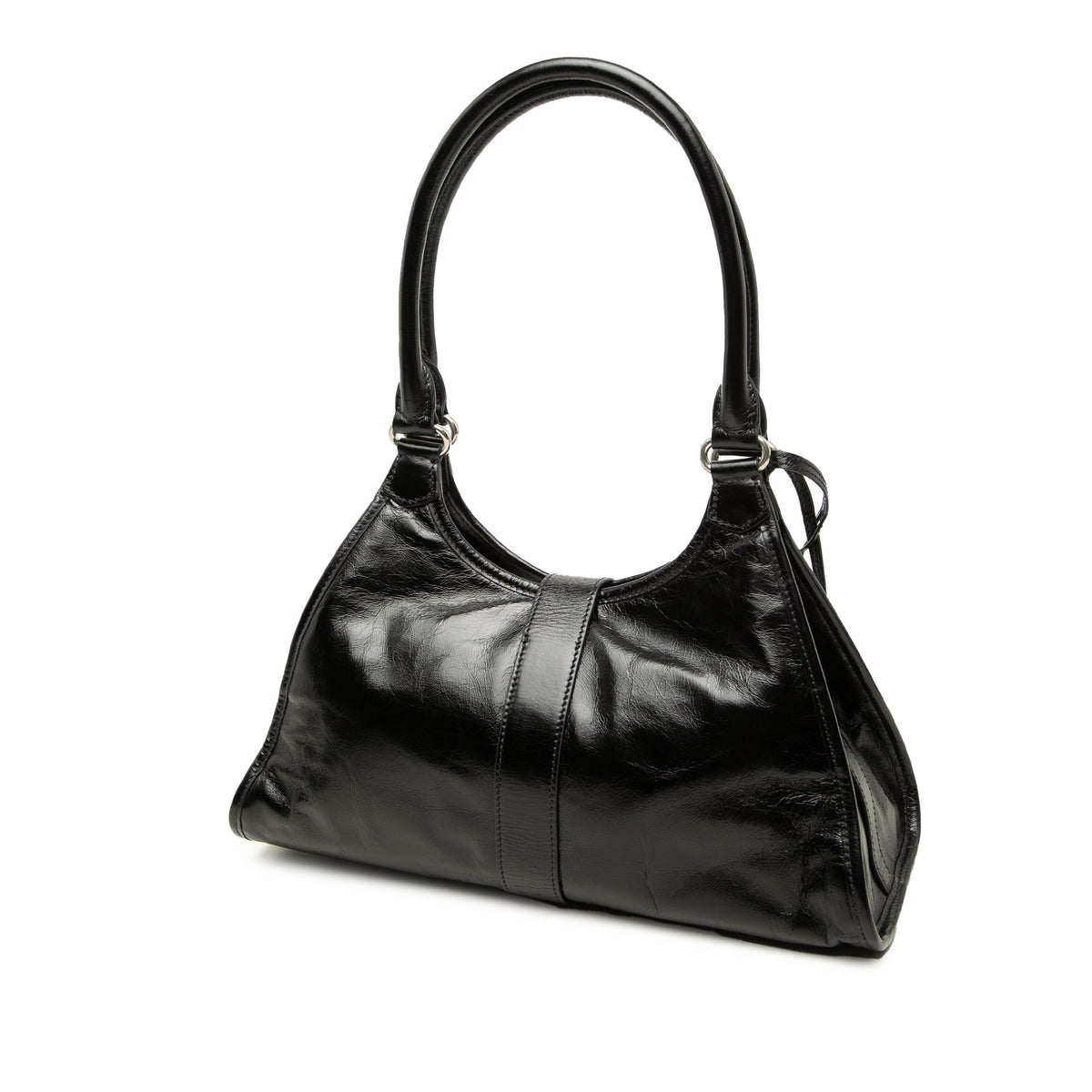 Prada Medium Glossy Calfskin Shoulder Bag