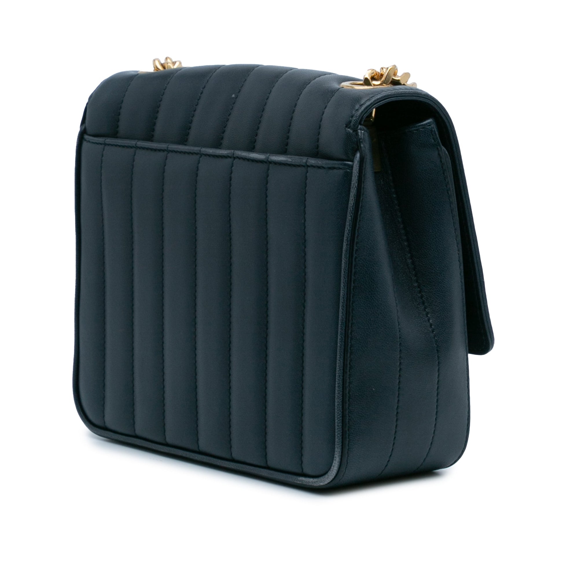 Saint Laurent Medium Lambskin Monogram Vicky Chain Bag