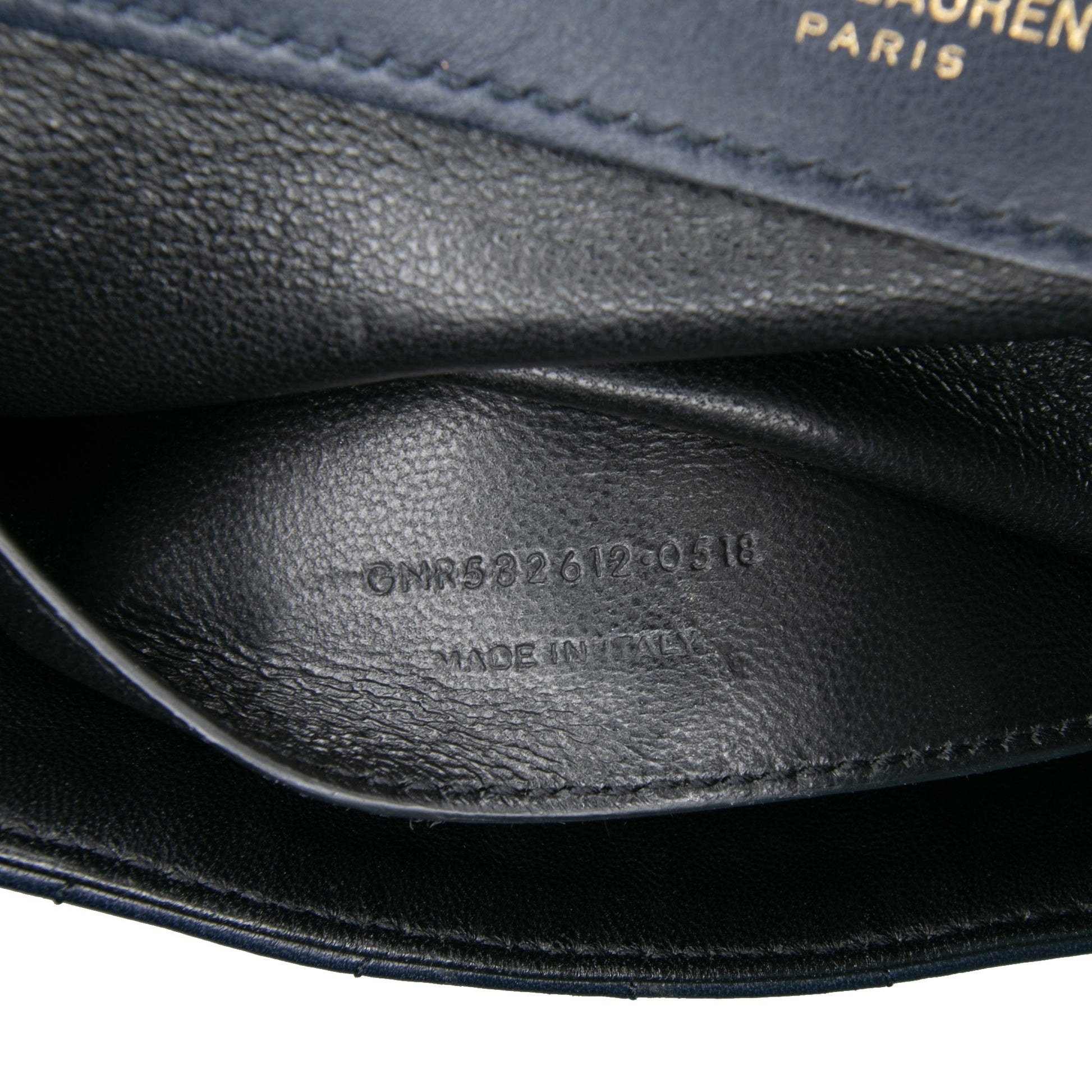 Saint Laurent Medium Lambskin Monogram Vicky Chain Bag