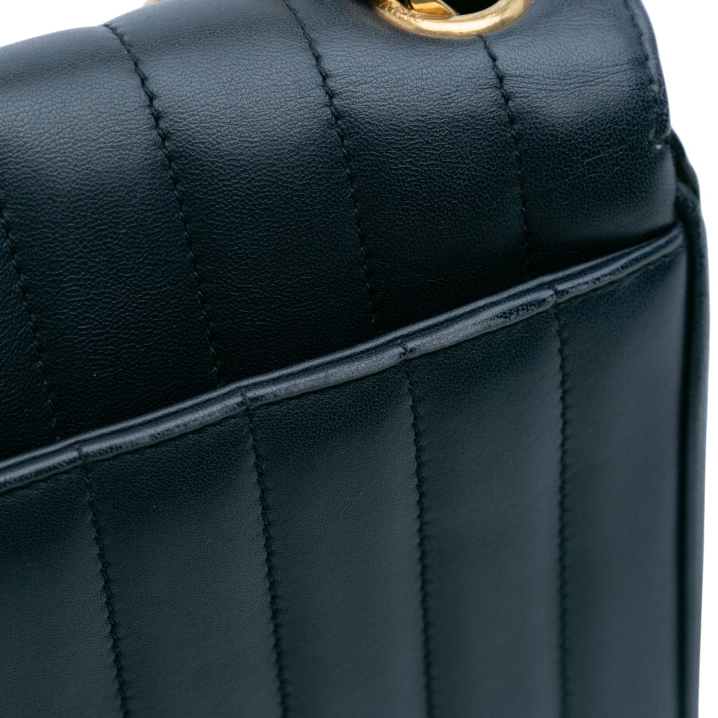 Saint Laurent Medium Lambskin Monogram Vicky Chain Bag