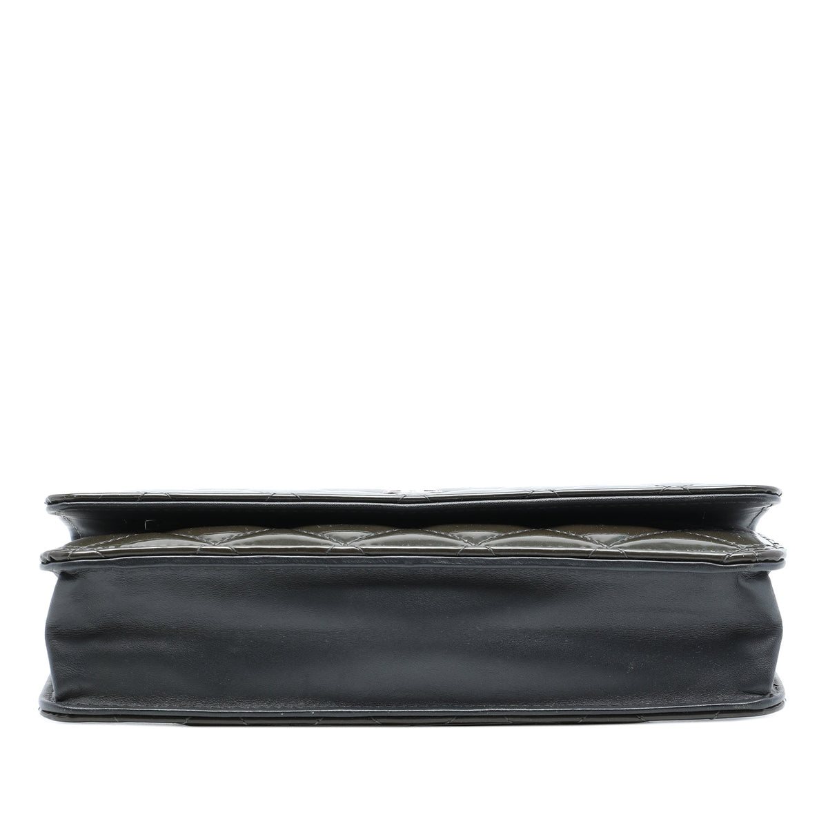 Chanel CC Quilted Patent Wallet On Chain